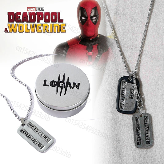 2024 Movie Deadpool & Wolverine Pendant Necklace Logan for Men and Women